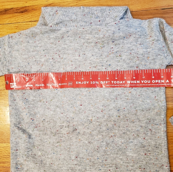 LOFT FLECKED COWL NECK TUNIC SWEATER - Picture 4 of 4